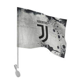 Флаг для автомобиля с принтом Juventus New в Новосибирске, 100% полиэстер | Размер: 30*21 см | cr7 | juve | juventus | ronaldo | texture | брызги красок | герб италии | гранж | звезда | роналдо | текстура | флаг италии | ювентус