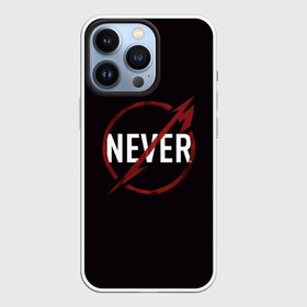 Чехол для iPhone 13 Pro с принтом Metallica Never в Новосибирске,  |  | металика | металлика | никогда | рок