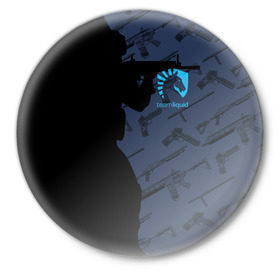 Значок с принтом TEAM LIQUID E-SPORT CS GO в Новосибирске,  металл | круглая форма, металлическая застежка в виде булавки | Тематика изображения на принте: 2019 | blue | cs go | cybersport | esport | liquid | logo | pro league | team | team liquid | киберспорт | логотип | тим ликвид | фирменные цвета