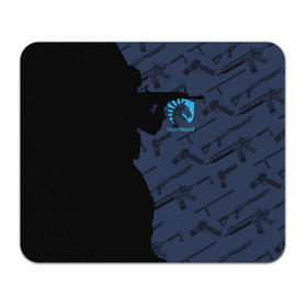 Коврик для мышки прямоугольный с принтом TEAM LIQUID E-SPORT CS GO в Новосибирске, натуральный каучук | размер 230 х 185 мм; запечатка лицевой стороны | Тематика изображения на принте: 2019 | blue | cs go | cybersport | esport | liquid | logo | pro league | team | team liquid | киберспорт | логотип | тим ликвид | фирменные цвета