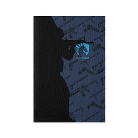 Обложка для паспорта матовая кожа с принтом TEAM LIQUID E-SPORT CS GO в Новосибирске, натуральная матовая кожа | размер 19,3 х 13,7 см; прозрачные пластиковые крепления | Тематика изображения на принте: 2019 | blue | cs go | cybersport | esport | liquid | logo | pro league | team | team liquid | киберспорт | логотип | тим ликвид | фирменные цвета