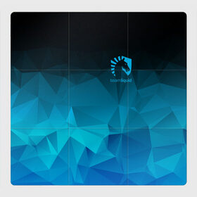 Магнитный плакат 3Х3 с принтом TEAM LIQUID E-SPORT в Новосибирске, Полимерный материал с магнитным слоем | 9 деталей размером 9*9 см | Тематика изображения на принте: 2019 | blue | cybersport | esport | liquid | logo | pro league | team | team liquid | киберспорт | логотип | тим ликвид | фирменные цвета