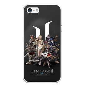 Чехол для iPhone 5/5S матовый с принтом LineAge 2 Revolution в Новосибирске, Силикон | Область печати: задняя сторона чехла, без боковых панелей | l2 | la2 | lineage | lineage2 | ла2 | линейка