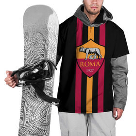 Накидка на куртку 3D с принтом FC Roma Lines в Новосибирске, 100% полиэстер |  | football | italia | logo | roma | sport | италия | лого | спорт | фк | футбол | футбольный клуб | эмблема