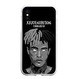 Чехол для iPhone XS Max матовый с принтом Xxxtentation RIP в Новосибирске, Силикон | Область печати: задняя сторона чехла, без боковых панелей | at | i | look | me | p | r | r.i.p. | revenge | rip | x | xtentation | xxx | рэп