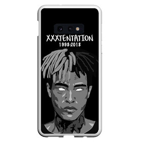 Чехол для Samsung S10E с принтом Xxxtentation RIP в Новосибирске, Силикон | Область печати: задняя сторона чехла, без боковых панелей | at | i | look | me | p | r | r.i.p. | revenge | rip | x | xtentation | xxx | рэп