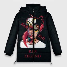 Женская зимняя куртка 3D с принтом XXXTentacion RIP Legend 2 в Новосибирске, верх — 100% полиэстер; подкладка — 100% полиэстер; утеплитель — 100% полиэстер | длина ниже бедра, силуэт Оверсайз. Есть воротник-стойка, отстегивающийся капюшон и ветрозащитная планка. 

Боковые карманы с листочкой на кнопках и внутренний карман на молнии | legend | r.i.p. | rap | rip | tentacion | xxxtentacion | джасей онфрой | икс | легенда | покойся с миром | рэп | тентаньсьен | тентасьён | тентасьон | экс