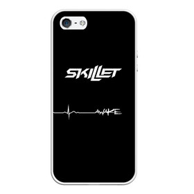 Чехол для iPhone 5/5S матовый с принтом Skillet Awake в Новосибирске, Силикон | Область печати: задняя сторона чехла, без боковых панелей | skilet | skillet | альтернативный | гранж | группа | джен леджер | джон купер | индастриал | кори купер | метал | ню | пост | рок | сет моррисон | симфоник | скилет | хард | христианский