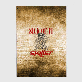 Постер с принтом Skillet - Sick Of It в Новосибирске, 100% бумага
 | бумага, плотность 150 мг. Матовая, но за счет высокого коэффициента гладкости имеет небольшой блеск и дает на свету блики, но в отличии от глянцевой бумаги не покрыта лаком | skilet | skillet | альтернативный | гранж | группа | джен леджер | джон купер | индастриал | кори купер | метал | ню | пост | рок | сет моррисон | симфоник | скилет | хард | христианский