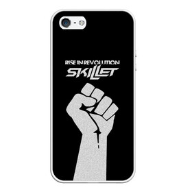 Чехол для iPhone 5/5S матовый с принтом Rise in revolution - Skillet в Новосибирске, Силикон | Область печати: задняя сторона чехла, без боковых панелей | skilet | skillet | альтернативный | гранж | группа | джен леджер | джон купер | индастриал | кори купер | метал | ню | пост | рок | сет моррисон | симфоник | скилет | хард | христианский