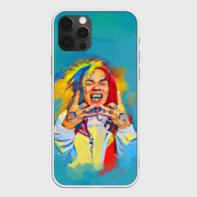 Чехол для iPhone 12 Pro с принтом 6IX9INE PAINTS в Новосибирске, силикон | область печати: задняя сторона чехла, без боковых панелей | 6ix9ine | sixnine | tekashi