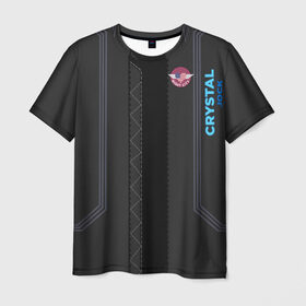 Мужская футболка 3D с принтом Cyberpunk 2077 Куртка V в Новосибирске, 100% полиэфир | прямой крой, круглый вырез горловины, длина до линии бедер | america | cd projekt red | crystal jock | cyberpunk | cyberpunk 2020 | cyberpunk 2077 | cyberpunk samurai | games | lines | samurai | v | игры | киберпанк | киберпанк 2077