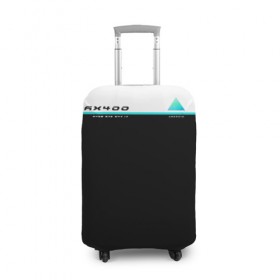 Чехол для чемодана 3D с принтом Detroit AX400 в Новосибирске, 86% полиэфир, 14% спандекс | двустороннее нанесение принта, прорези для ручек и колес | 2038 | connor | dbh | detroit | gamer | kara | андроид | девиант | детройт | кара | квест | коннор | маркус