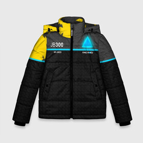 Зимняя куртка для мальчиков 3D с принтом JB 300 ANDROID в Новосибирске, ткань верха — 100% полиэстер; подклад — 100% полиэстер, утеплитель — 100% полиэстер | длина ниже бедра, удлиненная спинка, воротник стойка и отстегивающийся капюшон. Есть боковые карманы с листочкой на кнопках, утяжки по низу изделия и внутренний карман на молнии. 

Предусмотрены светоотражающий принт на спинке, радужный светоотражающий элемент на пуллере молнии и на резинке для утяжки | connor | cyberlife | detroit become human | deviant | kara | markus | ps4 | rk800 |  detroit: become human | детроит | детроит: стать человеком | игры | кара | коннор | конор | кэра | маркус | пиратs | эксклюзив