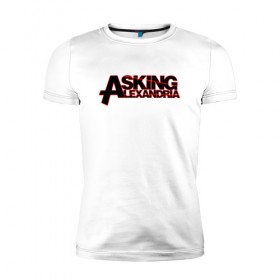 Мужская футболка премиум с принтом Asking Alexandria в Новосибирске, 92% хлопок, 8% лайкра | приталенный силуэт, круглый вырез ворота, длина до линии бедра, короткий рукав | 
