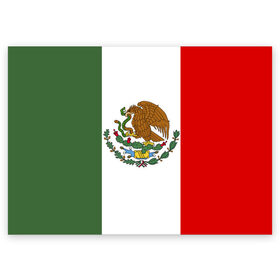 Поздравительная открытка с принтом Мексика Чемпионат Мира в Новосибирске, 100% бумага | плотность бумаги 280 г/м2, матовая, на обратной стороне линовка и место для марки
 | mexico | бразилия | мексика | сборная мексики | футбол | чемпионат мира