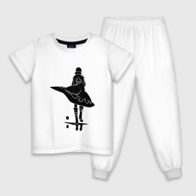 Детская пижама хлопок с принтом Дырокоп Симон в Новосибирске, 100% хлопок |  брюки и футболка прямого кроя, без карманов, на брюках мягкая резинка на поясе и по низу штанин
 | Тематика изображения на принте: gurren lagann | аниме | гуррен лаганн | симон