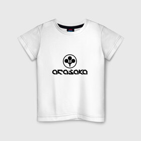 Детская футболка хлопок с принтом ARASAKA   CYBERPUNK 2077 в Новосибирске, 100% хлопок | круглый вырез горловины, полуприлегающий силуэт, длина до линии бедер | Тематика изображения на принте: 