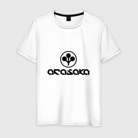 Мужская футболка хлопок с принтом ARASAKA   CYBERPUNK 2077 в Новосибирске, 100% хлопок | прямой крой, круглый вырез горловины, длина до линии бедер, слегка спущенное плечо. | Тематика изображения на принте: 