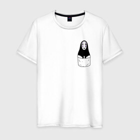Мужская футболка хлопок с принтом Унесённые призраками в Новосибирске, 100% хлопок | прямой крой, круглый вырез горловины, длина до линии бедер, слегка спущенное плечо. | spirited away | миядзаки | хаяо