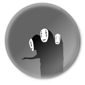 Значок с принтом Унесенные призраками в Новосибирске,  металл | круглая форма, металлическая застежка в виде булавки | Тематика изображения на принте: spirited away | миядзаки | хаяо