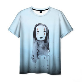 Мужская футболка 3D с принтом Унесенные призраками в Новосибирске, 100% полиэфир | прямой крой, круглый вырез горловины, длина до линии бедер | spirited away | миядзаки | хаяо