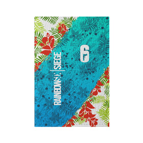 Обложка для паспорта матовая кожа с принтом R6S SUNSPLASH PREMIUM PACK в Новосибирске, натуральная матовая кожа | размер 19,3 х 13,7 см; прозрачные пластиковые крепления | Тематика изображения на принте: caveira | dokkaebi | ela | mute | outbreak | r6s | rainbow | rainbow six siege | sunsplash premium pack | tom clancys | радуга 6 осада | том клэнси