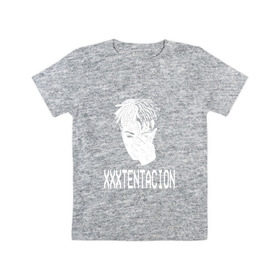 Детская футболка хлопок с принтом xxxtentacion в Новосибирске, 100% хлопок | круглый вырез горловины, полуприлегающий силуэт, длина до линии бедер | Тематика изображения на принте: 