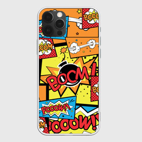 Чехол для iPhone 12 Pro Max с принтом Boom Pop Art в Новосибирске, Силикон |  | pop art | style | безумство | комикс | лейблы | микс | поп арт | яркие | яркое | яркости