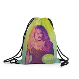 Рюкзак-мешок 3D с принтом Britney Spears в Новосибирске, 100% полиэстер | плотность ткани — 200 г/м2, размер — 35 х 45 см; лямки — толстые шнурки, застежка на шнуровке, без карманов и подкладки | 