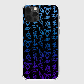 Чехол для iPhone 12 Pro Max с принтом Blue runes в Новосибирске, Силикон |  | freeform | shadowhunters | доминик шервуд | клэри фрэй | кэтрин макнамара | фэнтази