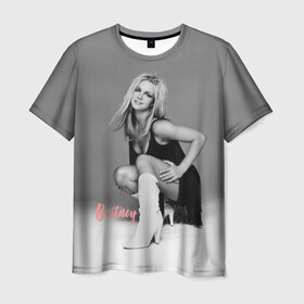 Мужская футболка 3D с принтом Britney _ в Новосибирске, 100% полиэфир | прямой крой, круглый вырез горловины, длина до линии бедер | baby one more time | britney spears | oops | бритни спирс
