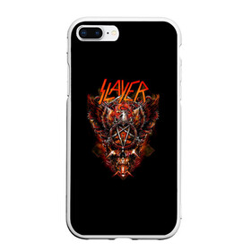 Чехол для iPhone 7Plus/8 Plus матовый с принтом Slayer в Новосибирске, Силикон | Область печати: задняя сторона чехла, без боковых панелей | slayer | гэри холт | керри кинг | пентаграмма | пол бостаф | рок группа | слаер | слайер | слеар | слеер | слейр | слеяр | том арайа | хеви