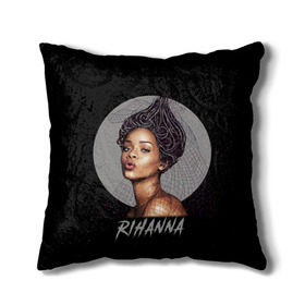 Подушка 3D с принтом Rihanna в Новосибирске, наволочка – 100% полиэстер, наполнитель – холлофайбер (легкий наполнитель, не вызывает аллергию). | состоит из подушки и наволочки. Наволочка на молнии, легко снимается для стирки | rihanna | риана | рианна