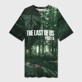 Платье-футболка 3D с принтом The Last Of Us Part II Лес в Новосибирске,  |  | forest | games | naughty dog | ps4 | sony | the last of us 2 | the last of us part ii | tlou 2 | tlou лес | tlou элли | игры | лес | последние из нас