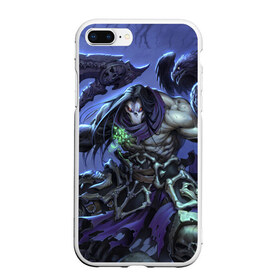 Чехол для iPhone 7Plus/8 Plus матовый с принтом Darksiders II Death Lives в Новосибирске, Силикон | Область печати: задняя сторона чехла, без боковых панелей | ад | апокалипсис | война | тьма