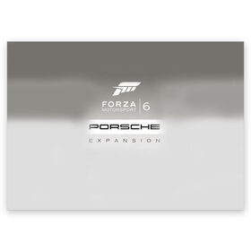 Поздравительная открытка с принтом Forza Motorsport 6 в Новосибирске, 100% бумага | плотность бумаги 280 г/м2, матовая, на обратной стороне линовка и место для марки
 | gear | top | авангард | вип | гонки | машина | офф | порше | сиквел | сила | скорость | спин