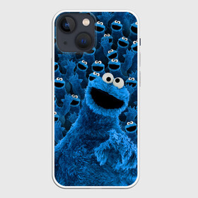 Чехол для iPhone 13 mini с принтом Коржик в Новосибирске,  |  | cookie monster | коржик | улица сезам