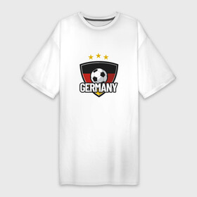 Платье-футболка хлопок с принтом Germany в Новосибирске,  |  | football | germany | sport | бавария | боатенг | боруссия | германия | гол | клопп | мюллер | мяч | нойер | озил | сборная | спорт | тренер | флпг | футбол | хедира | чемпион | чемпионат