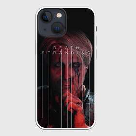 Чехол для iPhone 13 mini с принтом DEATH STRANDING в Новосибирске,  |  | bridges | hideo kojima | hilermo del toro | kojima productions | norman reedus | бурят гений | гильермо дель торо | леа сейду | лея | мадс миккельсен | норман ридус | хидео кодзима