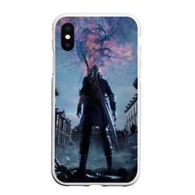 Чехол для iPhone XS Max матовый с принтом DEVIL MAY CRY 5 в Новосибирске, Силикон | Область печати: задняя сторона чехла, без боковых панелей | devil may cry | game | девил май край | игра