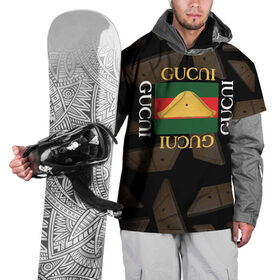 Накидка на куртку 3D с принтом Gusli Гусли в Новосибирске, 100% полиэстер |  | gucci | gusli | gussi | гуси | гусли | гучи