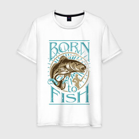 Мужская футболка хлопок с принтом Рыбалка в Новосибирске, 100% хлопок | прямой крой, круглый вырез горловины, длина до линии бедер, слегка спущенное плечо. | ловить рыбу | на рыбалку | охота | природа | рыба | рыбак | рыбалка