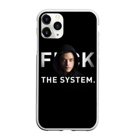 Чехол для iPhone 11 Pro Max матовый с принтом F*ck The System Mr Robot в Новосибирске, Силикон |  | society | system | систему