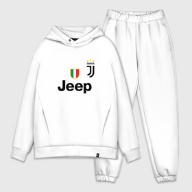 Мужской костюм хлопок OVERSIZE с принтом RONALDO JUVE SPORT в Новосибирске,  |  | cr7 | fc | football | football club | juventus | ronaldo | sport | роналдо | спорт | спортивные | униформа | фирменные цвета | фк | футбол | футбольный клуб | ювентус