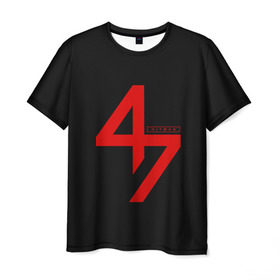 Мужская футболка 3D с принтом AGENT 47 HITMAN (НА СПИНЕ) в Новосибирске, 100% полиэфир | прямой крой, круглый вырез горловины, длина до линии бедер | agent 47 | агент 47 | хитман
