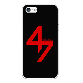 Чехол для iPhone 5/5S матовый с принтом AGENT 47 HITMAN (НА СПИНЕ) в Новосибирске, Силикон | Область печати: задняя сторона чехла, без боковых панелей | agent 47 | агент 47 | хитман