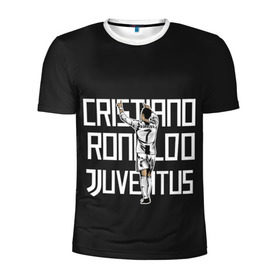 Мужская футболка 3D спортивная с принтом Cristiano Ronaldo. Juventus в Новосибирске, 100% полиэстер с улучшенными характеристиками | приталенный силуэт, круглая горловина, широкие плечи, сужается к линии бедра | Тематика изображения на принте: 7 | champion | cr7 | cristiano | footballer | forward | juventus | portugal | ronaldo | крис | криштиану | португалия | реал | рон | роналду | ронни | форвард | футболист | чемпион | ювентус