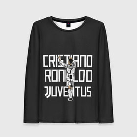 Женский лонгслив 3D с принтом Cristiano Ronaldo. Juventus в Новосибирске, 100% полиэстер | длинные рукава, круглый вырез горловины, полуприлегающий силуэт | 7 | champion | cr7 | cristiano | footballer | forward | juventus | portugal | ronaldo | крис | криштиану | португалия | реал | рон | роналду | ронни | форвард | футболист | чемпион | ювентус