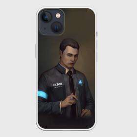 Чехол для iPhone 13 с принтом Connor в Новосибирске,  |  | 2038 | become | connor | dbh | detroit | gamer | human | kara | андроид | девиант | детройт | кара | квест | коннор | маркус